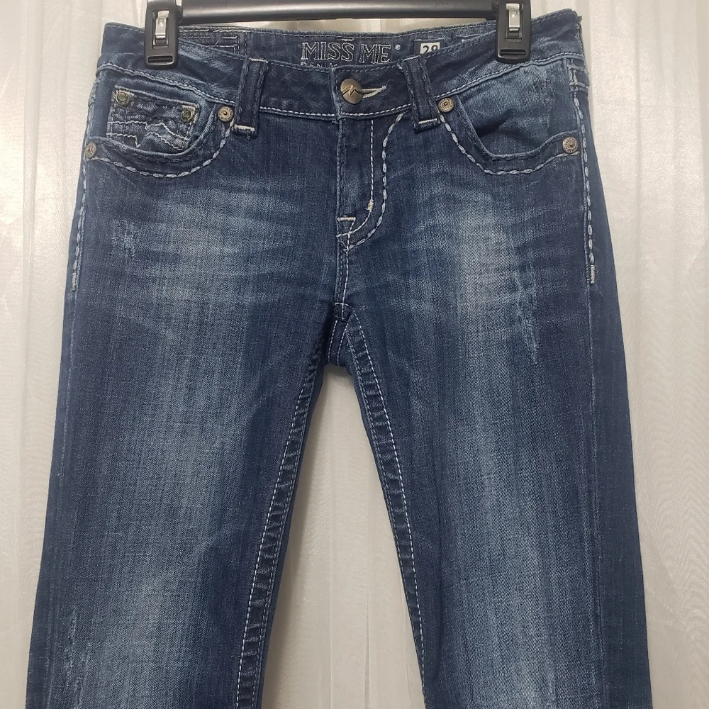 Miss Me Sz 28 JE1045BX Boot Cut Jeans for Buckle **Altered** - Picture 4 of 16